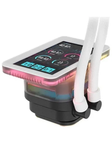 CORSAIR iCUE LINK TITAN II 360 RX LCD blanca - AIO 360 mm