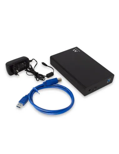 Ewent Carcasa para Disco Duro SATA de 3.5" sin Tornillos USB 3.1