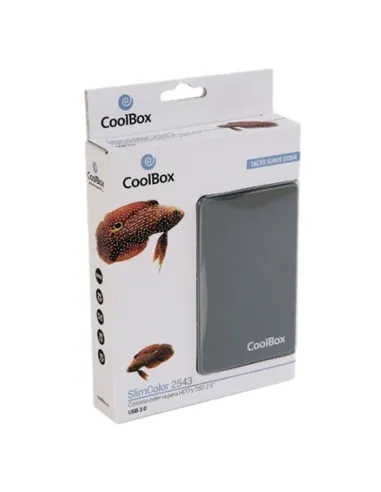 CoolBox Slim Color Carcasa Disco Duro USB 3.0 Gris