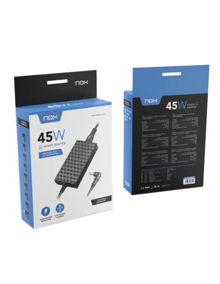 Nox NXPWR45NB Cargador para Portátil 45W Negro
