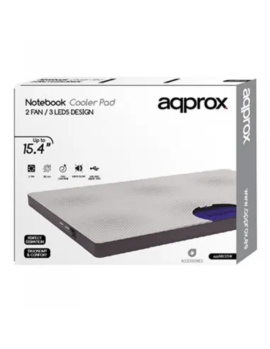 Approx Base de Refrigeración para Portátil hasta 15.4" Blanco