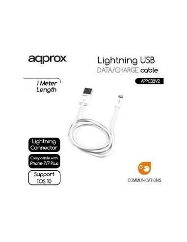 Approx APPC03V2 Cable de Datos/Carga Lightning a USB 1M