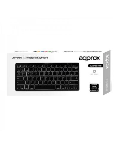 Approx APPKBBT02B Teclado Bluetooth 3.0 Negro