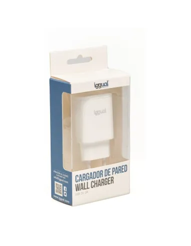 iggual Cargador de Pared 1xUSB 5V/2A (10W)