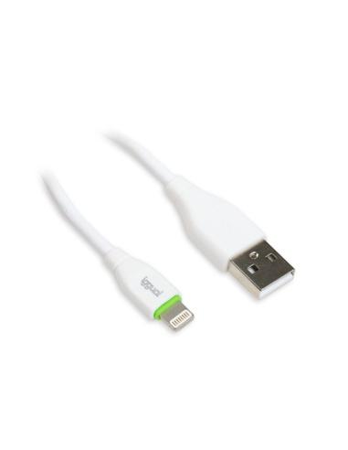 Iggual Cable USB-A/Lightning 100CM Blanco