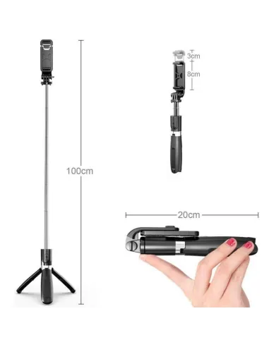 Ewent EW1080 Bluetooth Selfie Stick Tripod