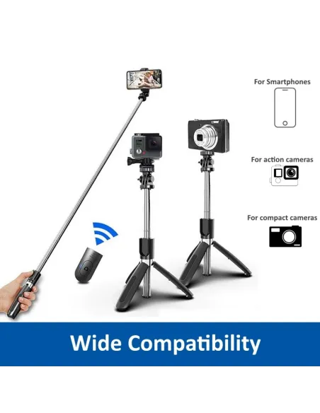 Ewent EW1080 Bluetooth Selfie Stick Tripod