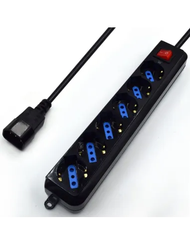 Ewent EW3925 Regleta con 6xSchuco Con Protección contra Subidas de Tensión