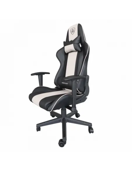 Keep Out XSPRO-RACINGW Racing Silla Gaming Negro/Blanco