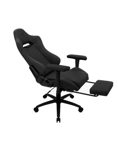 Aerocool ROYALASHBK Aerowave Silla Gaming con Reposapiés Negra