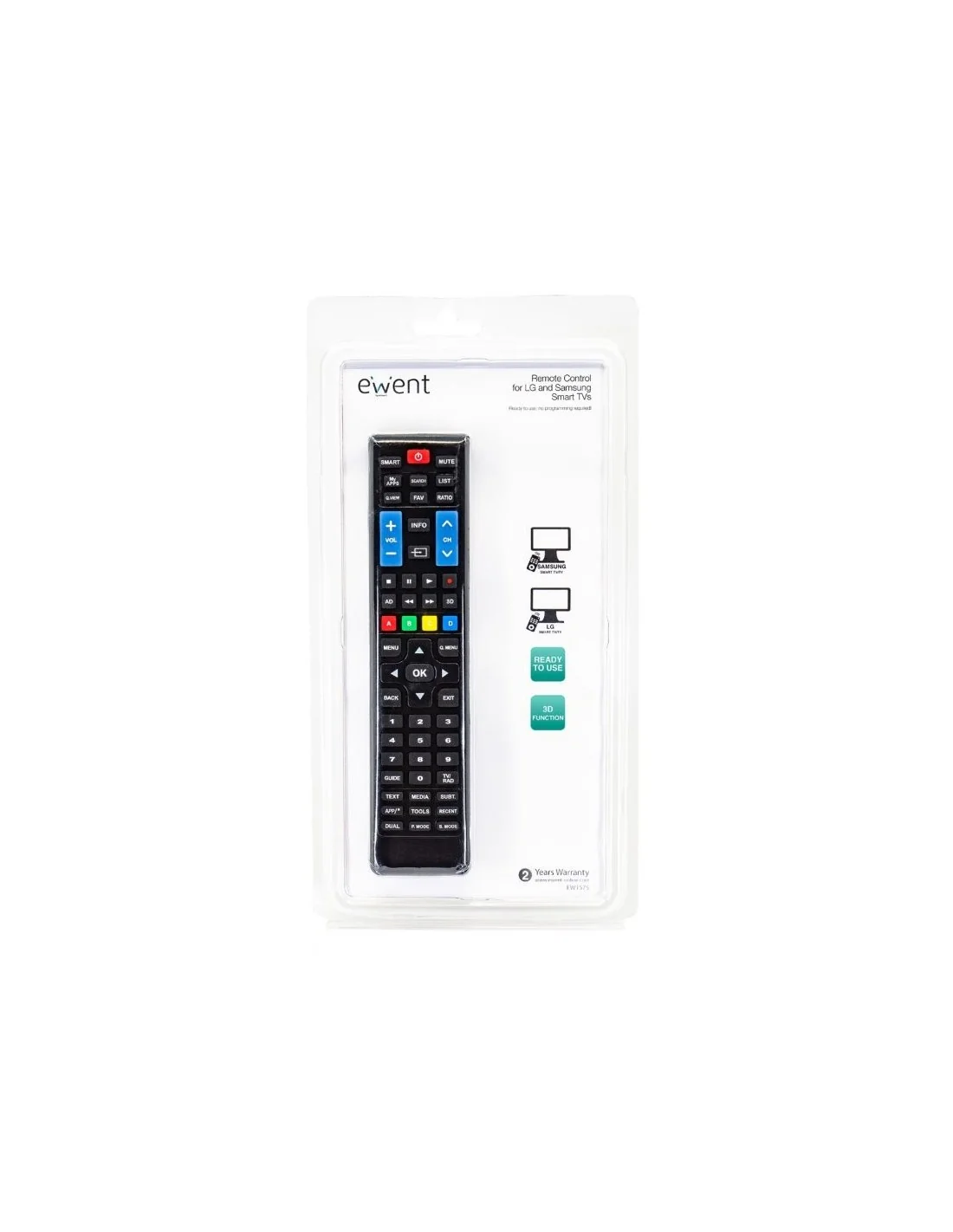 EWENT EW1575 Mando TV universal para LG y Samsung