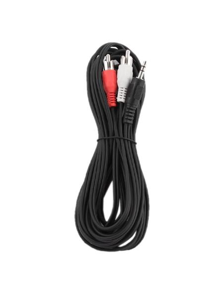 Gembird Cable Jack 3.5mm a RCA 5M Macho/Macho Negro