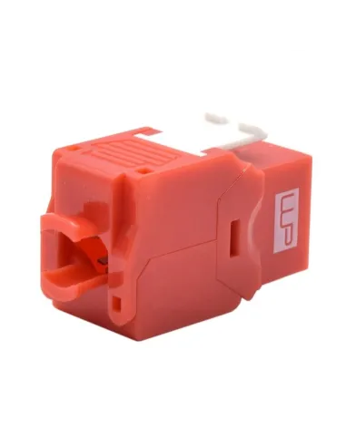 WP WPC-KEY-6AUP-TL/R Keystone Cat. 6A UTP RJ45 Hembra Rojo