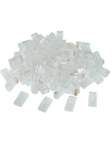 Gembird LC-8P8C-002/50 Conector RJ45 Cat.6 UTP Sólidos 50 Unidades Transparente