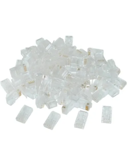 Gembird LC-8P8C-002/50 Conector RJ45 Cat.6 UTP Sólidos 50 Unidades Transparente