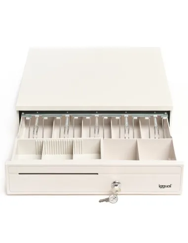 Iggual IRON-30W Cajón Portamonedas Blanco