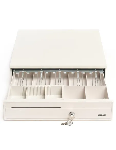 Iggual IRON-30W Cajón Portamonedas Blanco