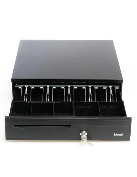 Iggual IRON-30 Cajón Portamonedas Negro