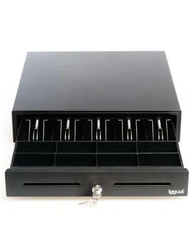 Iggual IRON-70 Cajón Portamonedas Negro