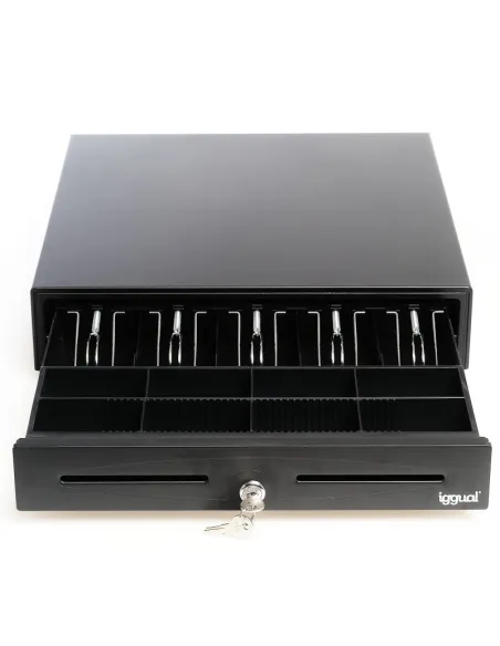 Iggual IRON-70 Cajón Portamonedas Negro