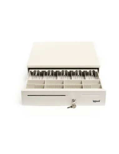 Iggual IRON-50W Cajón Portamonedas Blanco