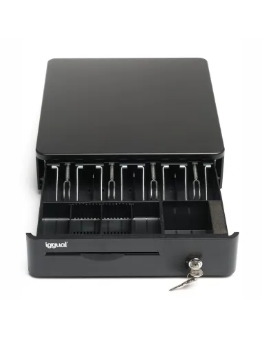 Iggual IRON-10R Cajón Portamonedas Negro