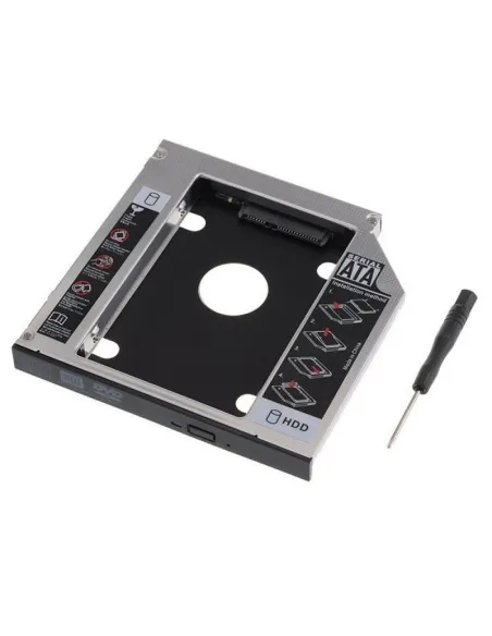 Ewent Caja de Montaje para Disco Duro SSD en Bahía Óptica 12.7mm