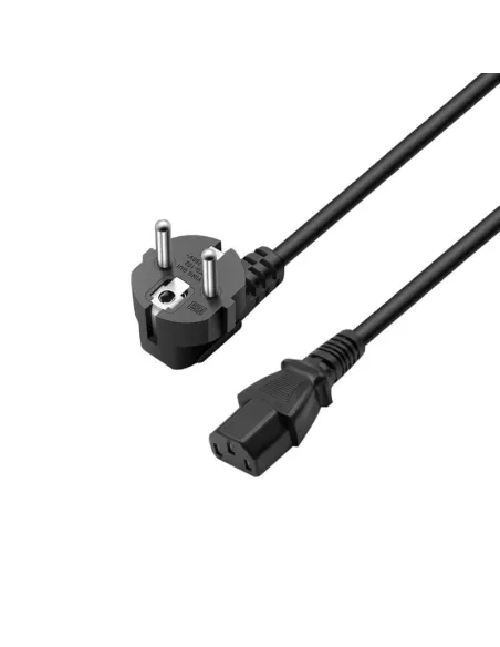 Ewent Cable de Alimentación IEC320 a C13 Macho/Hembra 1.8m Negro