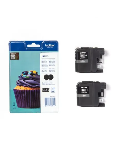 Brother LC123BKBP Cartucho de Tinta Negro