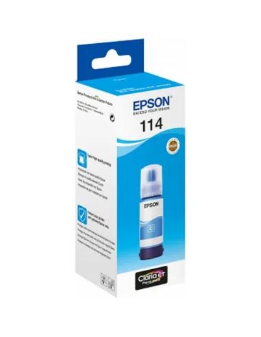 Epson 114 Botella Tinta Ecotank Cian 70ml
