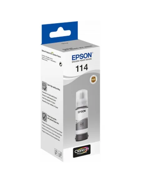Epson 114 Botella Tinta Ecotank Gris 70ml