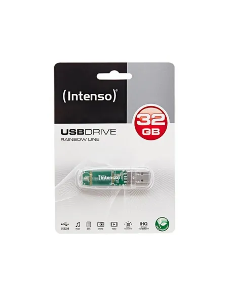 Intenso Rainbow Line 32GB USB 2.0 Transparente