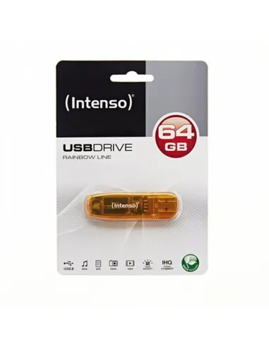 Intenso Rainbow Line 64GB USB 2.0 Naranja