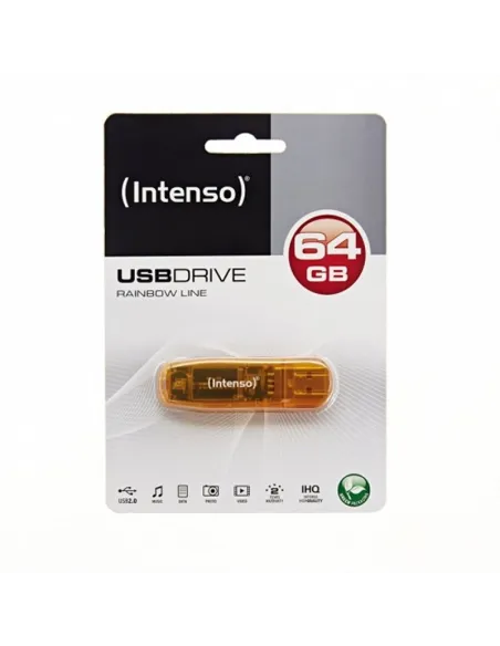 Intenso Rainbow Line 64GB USB 2.0 Naranja