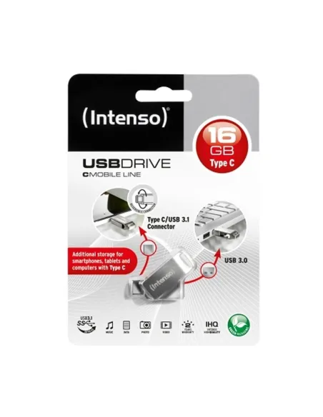 Intenso cMobile 16GB USB 3.1/USB-C Plata