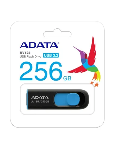 Adata DashDrive UV128 256GB USB 3.2 Negro/Azul
