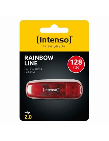 Intenso Rainbow Line 128GB USB 2.0 Rojo