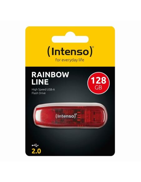 Intenso Rainbow Line 128GB USB 2.0 Rojo