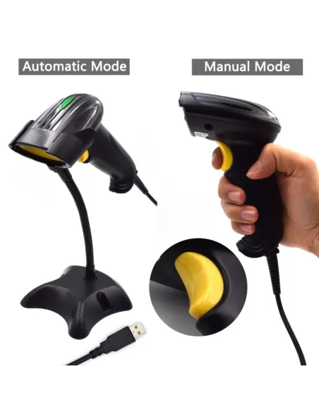 Ewent EW3400 Lector Código de Barras Laser 1D USB