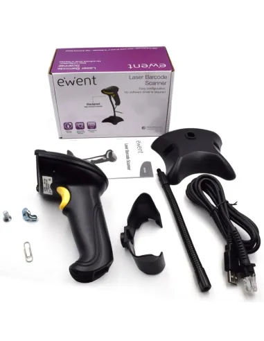 Ewent EW3400 Lector Código de Barras Laser 1D USB