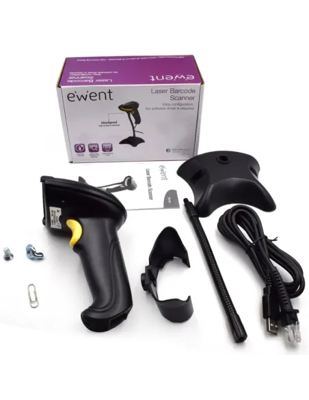 Ewent EW3400 Lector Código de Barras Laser 1D USB