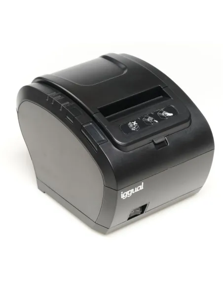 Iggual TP8002 Impresora de Tickets Térmica USB + Ethernet Negra