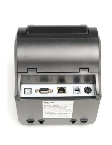 Iggual TP8002 Impresora de Tickets Térmica USB + Ethernet Negra