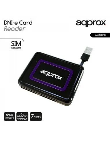 Approx APPCRDNIB Lector de Tarjetas Inteligentes y DNI-E
