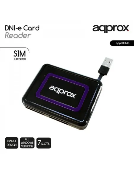 Approx APPCRDNIB Lector de Tarjetas Inteligentes y DNI-E