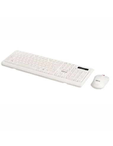 iggual WMK-GLOW Kit Teclado y Ratón Inalámbricos Blancos