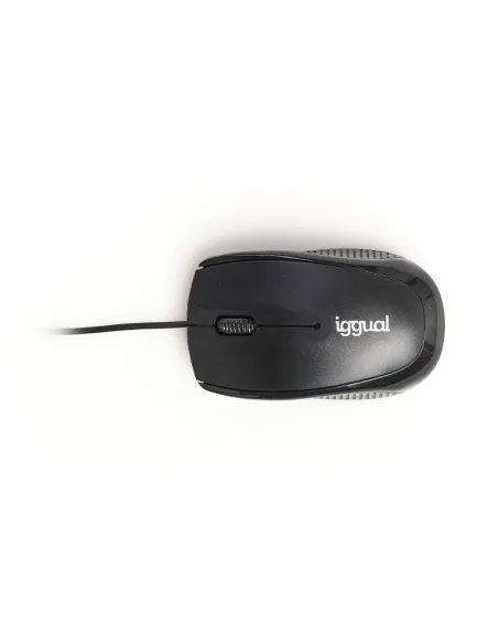 Iggual IGG316849 COM-BASIC Ratón Óptico 800DPI Negro