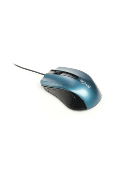 iggual IGG317549 Com-Ergonomic-RL Ratón Óptico 800DPI Azul