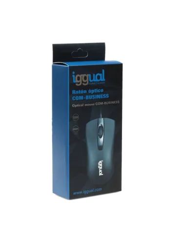 iggual IGG317648 COM-BUSINESS-1200DPI Ratón Óptico Negro