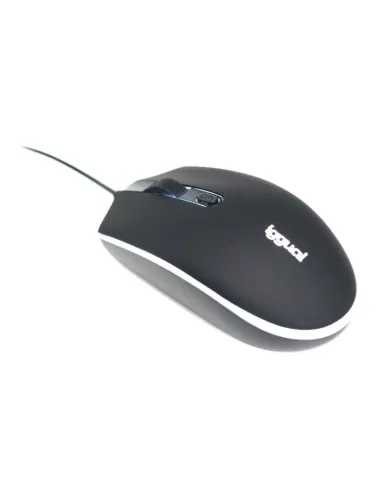 iggual IGG317624 COM-LED-1600DPI Ratón Óptico Negro